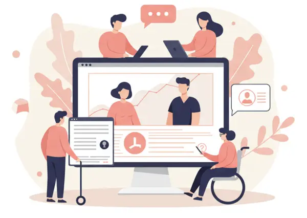Illustrazione simbolica dei servizi di accessibilità siti web