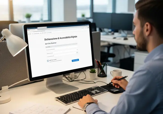 Servizio di compilazione dichiarazione accessibilità con AxYScan